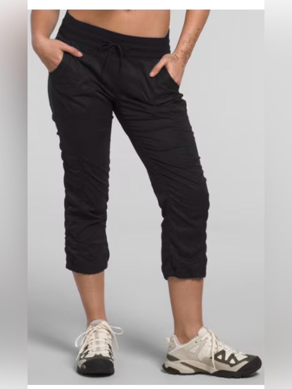 The North Face Aphrodite 2.0 Women's Black Capri Drawstring Pants- 2 pair